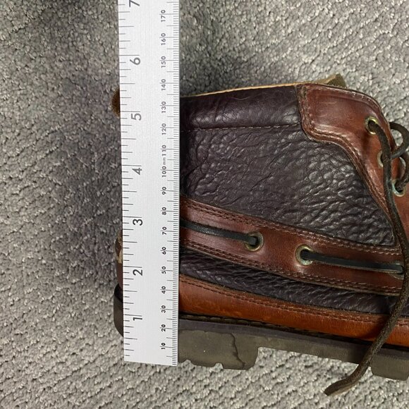 LL Bean Allagash Bison Chukka Boots Men's 9 D Brown Leather 0FCH1 OFCH1 - Picture 3 of 16